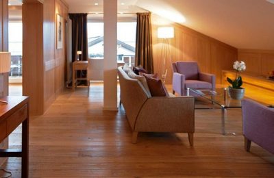 Wohnraum in der Suite Alpin