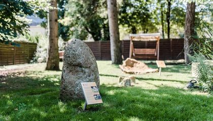 Steine im Wellnessgarten