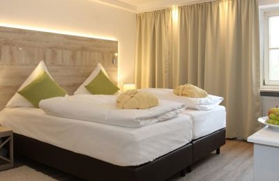 Schlafbereich im Doppelzimmer Balance