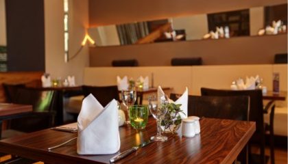 Gedeckter Tisch im Restaurant