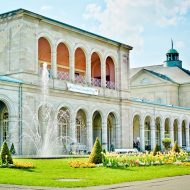 Historisches Kurgebäude im Kurpark von Bad Kissingen