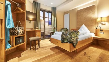 Einzelzimmer Betula im Spirit & Spa Hotel Birkenhof