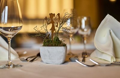 Fein gedeckter Tisch im Spirit & Spa Hotel Birkenhof