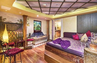 Stilvolles Zimmer im Spirit & Spa Hotel Birkenhof