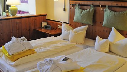 Bett im Komfort Doppelzimmer