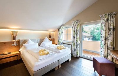 Schlafbereich in der Suite °28