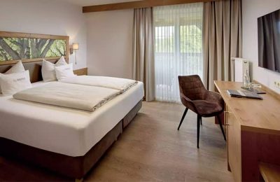 Schlafbereich im Doppelzimmer Classic