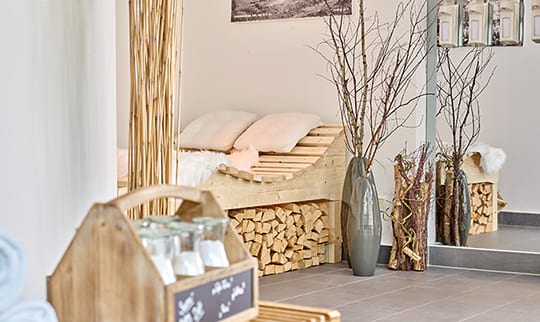 Liegemöglichkeit in der Therme