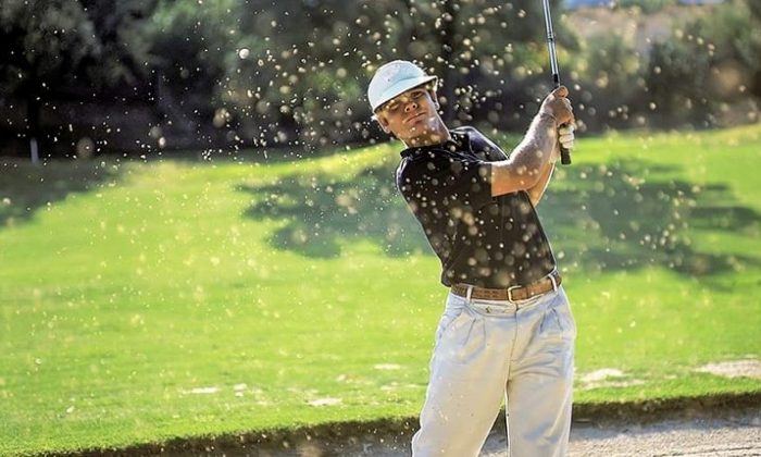 Golfspieler im Bayerischen Wald