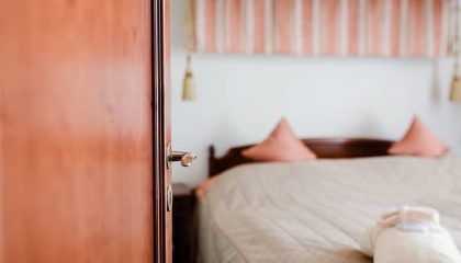 Bett in der Private Spa Suite