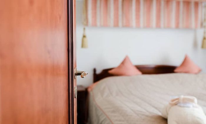 Bett in der Private Spa Suite