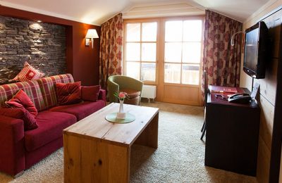 Wohnraum in einer Suite