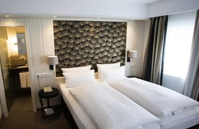 Schlafbereich im Doppelzimmer Classic