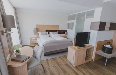 Schlafbereich in der Junior Suite