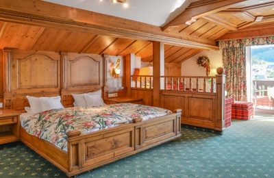 Bett in der Landhaussuite