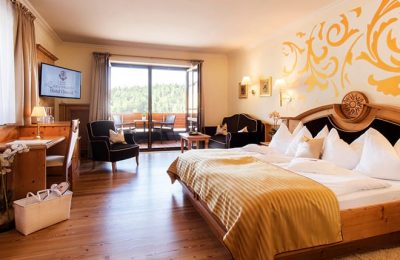 Doppelzimmer Landgold Bett im Doppelzimmer Landgold