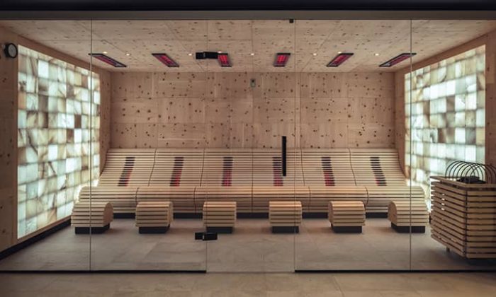 Sauna mit Glasfront