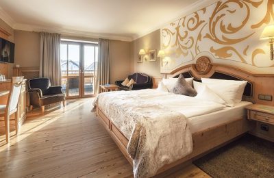 Bett im Doppelzimmer Landgold