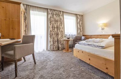 Schlafbereich im Einzelzimmer im Mooshof