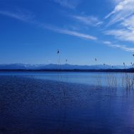 Wasseroberfläche des Starnberger Sees in Oberbayern