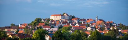 Städtchen und Burg in der Oberpfalz