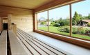 Sauna mit Ausblick auf den See