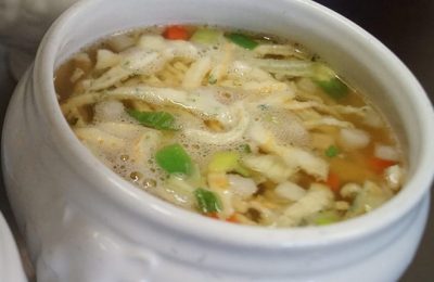 Suppe aus dem Restaurant