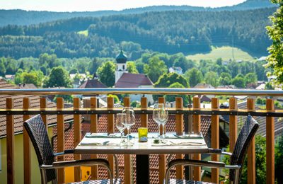 Terrasse im Spirit & Spa Hotel Birkenhof