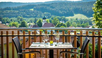 Terrasse im Spirit & Spa Hotel Birkenhof
