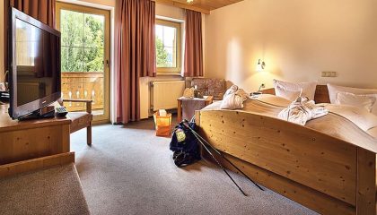 Bett im Bayerwald Komfortzimmer