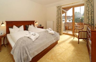 Bett in der Garten-Suite exclusive