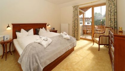 Bett in der Garten-Suite exclusive