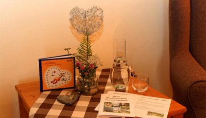 Tisch im Kuschelzimmer