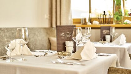 Fein gedeckter Tisch