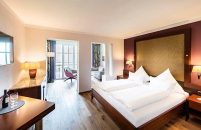 Schlafbereich im Turmzimmer