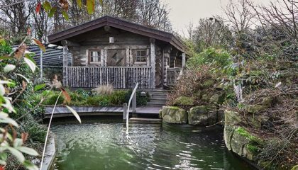 Holzhütte mit finnishcer Sauna