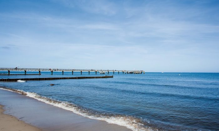 Blick auf die Ostsee vom Strand aus