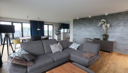 Wohnzimmer in der Admiralsuite Deluxe