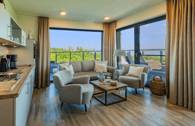 Wohnbereich in der Kapitän-Suite