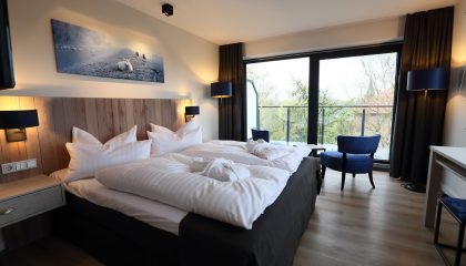 Bett im Komfortzimmer Südseite