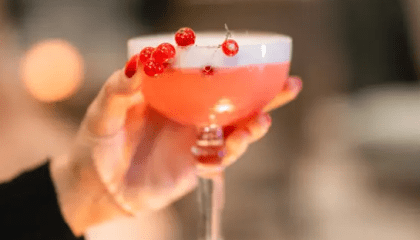 Cocktail in der Nahaufnahme