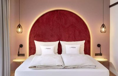 Bett in der Wellness Suite