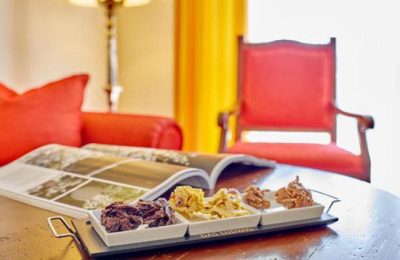 Schlafbereich in der Junior Suite (2 Personen)